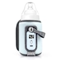 Miniatyrbilde 1 av 5: Bærbar babyflaskevarmerpose, USB-flaskevarmer, 5-trinns justerbar flaskevarmer med LCD-skjerm for babymat -JRZD