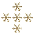 Miniatyrbilde 2 av 3: Juleferie Adventskalender 100 stk Gullstoff Julerysse Konfettis Juldekorasjon 4cm