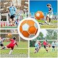 Miniatyrbillede 5 af 5: Ny kurve- og swerve-fodbold, fodboldlegetøj, kurvefodbold, størrelse 4 swerve-fodbold til børn, spark kurver som de professionelle, baghavelegespilgave