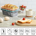Miniatyrbild 5 av 5: Silikon Bakform, BPA-Fri Kaksform i Mjukt & Tvätbart Material, Brödform för Toast, Kakor, DIY-Verktyg för Mikrovågsugn, Ugn blue