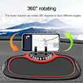 Miniatyrbilde 4 av 4: 1/2/3stk Multifunksjonell Antiskli Matte Auto Telefonholder, Anti Skid Bil Dashbord Sticky Pad -GSL 3pcs