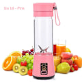 Miniatyrbillede 1 af 4: Mini Bærbar Kop Saftpresser Elektrisk Blender Madprocessor Smoothie Maker Mixer pink