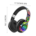 Miniatyrbilde 3 av 3: Hodetelefoner på tilbud - Hodebåren Bluetooth-hodetelefon Trådløs Bluetooth-hodetelefon Graffiti Live-hodetelefon multi-color 2