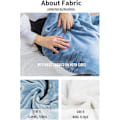Miniatyrbilde 4 av 5: Hai-genser for voksne og barn - Hai-genser med hette, tegneserie-dyr heldress teppe, søt morsom blå hai flanell hettegenser for jenter blue