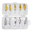 Miniatyrbillede 1 af 5: 10 stk. Fiskeskeer Lokker & Agner Holdbare Hård Metal Spinner Agner til Ferskvand & Saltvand 5
