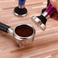 Pikkukuva 3 / 5: Kahvitamper, ruostumaton espresso kahvitamper, barista tamper, espresso käsintamper, teräs (musta)