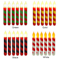 Miniatyrbillede 5 af 5: 12 Pak Julelys Tapers Flammeløse Lys Blinkende Batteridrevne Julelys black