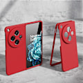 Miniatyrbild 1 av 5: Fodral för Oneplus Open, Hård PC Stötsäker Telefonfodral Matt Smalt Skyddande Omslag Vikbart Fodral för Oneplus Open red