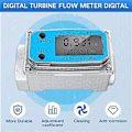 Miniatyrbild 2 av 5: Digital turbinvattenflödesmätare med digital LCD-display
