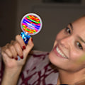 Miniatyrbilde 5 av 5: Barnas Lysende Magisk Ball-Leke-Tryllestav LED-Blinkende Roterende Lysshow-Leke