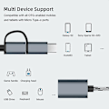 Miniatyrbillede 4 af 4: 17cm 2 i 1 Type-C Micro USB til USB 3.0 Interface OTG Adapterkabel Type-C