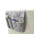 Miniatyrbillede 3 af 5: Armlæn Organizer TV Fjernbetjening Holder 5 Lomme Caddy Til Sofa Recliner Stol grey