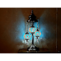 Miniatyrbillede 5 af 5: Glober tyrkisk marokkansk farverig mosaik antik bordlampe sengebordslampe lampeskærm ZD B 5