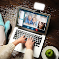 Miniatyrbild 3 av 5: Videokonferensbelysning, Webbkamera Belysning För Distansarbete, Belysning För Laptop/Dator, Samtal, Live Streaming, Själv Sändning