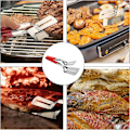 Pikkukuva 4 / 5: Ruostumattomasta Teräksestä Valmistettu Pihtiviilto BBQ-Ruokaa Leivän Lihan Kiinnitys Pihdit Keittiön Ruokailuväline thickened version