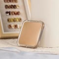 Miniatyrbild 4 av 5: Dubbelsidig sminkspegel för resor med 15x förstoring, hopfällbar design, avslappnad kosmetisk spegel för kontorsbruk, vit white