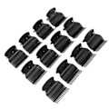 Miniatyrbillede 2 af 5: Moderne hårruller clips til kvinder og piger - 12 stk. varme rulle clips varmeisolering hårbeskyttelse