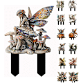 Miniatyrbillede 1 af 4: Boheme Fe-Potte Dekoration, 2D Fe-Have Plante Tilbehør, Fe-Have Figurer til Potteplanter og Havehave Græs Dcor k12