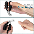 Miniatyrbilde 2 av 4: Sherum Clipmaster Pro, Ergonomisk Vinklet Hode Tykk Tåneglklipp for Eldre b