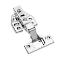Miniatyrbillede 1 af 5: 10 stk. Dørhængsler Skab, rustfrit stål Skabshængsler, tykkelse hardware tilbehør silver half overlay