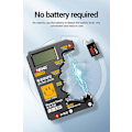 Miniatyrbillede 2 af 3: Ultra-lille Batteritest 9V AA AAA Knapcels Universal Husholdning LCD Digital Display Batteritest Power Bank Detektorværktøj black