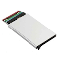 Miniatyrbild 1 av 5: Metallisk Pop-up Kortinnehavare med RFID-Skydd Silver Silver