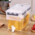 Miniatyrbillede 4 af 5: 6L Drikkedispenser Vandkande med Hane Drikkedunk Juice Cocktail gray