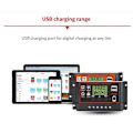 Miniatyrbillede 3 af 5: 10-30A Solpanelregulator Batteriladerstyring LCD Auto Dual B 12V/24V black 10a