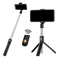 Pikkukuva 3 / 5: Bluetooth-yhteensopiva Selfie Stick -jalusta Matkustus Irrotettava Langaton Kaukosäädin
