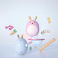 Miniatyrbild 2 av 5: Söt Kaninformad Snurrmusik Tumlare Baby Skramla Toddler Leksak Doll pink