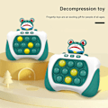 Miniatyrbild 3 av 5: Ljusande Handhållen Bubbelspel Panda Dekoration Snabbtryck Avkopplingsspel Barn Snabbtryck Bubbelspel Födelsedagspresent frog