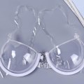 Miniatyrbilde 2 av 3: Kvinner 3/4 Cup Transparent Klar Push Up BH Ultra-tynn Stropp Usynlige BHer Undertøy zd QE2024 38