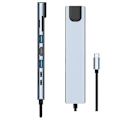 Miniatyrbild 2 av 5: 8-i-1 USB-C-hubb Typ C till USB 3.0 4k Hdmi Pd-adapter för Iphone Macbook Pro/air -CNSZ
