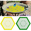 Miniatyrbillede 1 af 5: 3D-printet flydende biø, bi-vandingsstation, 2 stk. bi-kopper til haven, bi-drikkekopper til haven, bi-vandingsstation og sommerfugle-vandingsstation -CHSZ yellow and green