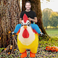 Miniatyrbild 4 av 5: Uppblåsbar tuppdräkt för vuxna - Uppblåsbar kycklingdräkt för Halloween, påskpresent