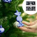 Miniatyrbild 4 av 5: Julgran Nytt Julset 18st Oregelbunden Rektangulär Ask Färgad Julgran Dekorativ Hängande Presentask db
