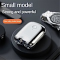 Miniatyrbillede 2 af 4: Bærbar elektrisk shaver til mænd i legering - mini magnetisk automatisk elektrisk shaver - DGZD blue