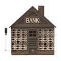 Miniatyrbillede 1 af 5: Træ Sparegris med Tæller, Retro Pengeboks til Opsparing, Pengeboks til Opsparing 2000 euro - brown