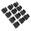 Miniatyrbillede 4 af 5: Moderne hårruller clips til kvinder og piger - 12 stk. varme rulle clips varmeisolering hårbeskyttelse