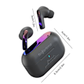 Miniatyrbild 2 av 5: 4D Ljudeffekt ANC -23db Touch-kontroll Trådlösa Bluetooth Hörlurar TWS-Hörlurar In-Ear Hörlurar black