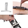 Miniatyrbild 2 av 5: Gitarrluthier Mätverktygssats Stränghöjdslinjal, 9 Understrängsradie Mätare För Gitarr R