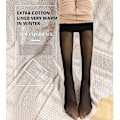 Miniatyrbild 2 av 4: Kvinnors magiska extra tjocka varma vinterdubbla fodrade stretch termiska fleecetights ZD B coffee a
