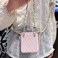 Miniatyrbilde 5 av 5: Crossbody-veske for Motorola Razr 40 Ultra med perle-håndleddsstropp, hard PC-deksel, kompatibel med Motorola Razr 40 Ultra white