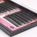 Miniatyrbilde 4 av 5: Beauty Grafting falske øyevipper, krøllete og slanke øyevipper, 12 rader med store