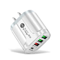Miniatyrbilde 3 av 5: 36w Pd+qc3.0 2.4a EU US UK Standard Plug USB-lader Rask lading Mobil