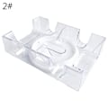 Miniatyrbillede 1 af 4: 2/6 Deck Spillekort Holder Stativ Drejelig Roterende Canasta Spillekort Bakke a