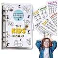 Miniatyrbillede 1 af 5: Børns Opsparingsmappe, Pengeopsparingsudfordringsmappe, A6 Pengeopsparingsbudgetmappe med Kontantkonvolutter, Sjov Kontant Opsparingsmappe 1pcs