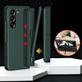 Miniatyrbillede 5 af 5: Til Samsung Galaxy Z Fold 6 Etui med S Pen, Udskiftelig S Pen Holder & Kickstand Mat PC Stødsikker Fuld-Krop Robust Etui green