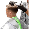 Miniatyrbillede 2 af 5: Hårklippningskappe Paraply Til Voksne/Børn, Barber Kappe Hårklippingskappe Til Hjem Og Salon Brug, Hold Håret Væk Fra Tøj Og Gulv zd QE2024