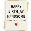 Pikkukuva 1 / 4: Hauska syntymäpäiväkortti ja lahjat miehille, aviomiehelle, poikaystävälle, hänelle, Happy Bday Card ZD B2 2 pcs